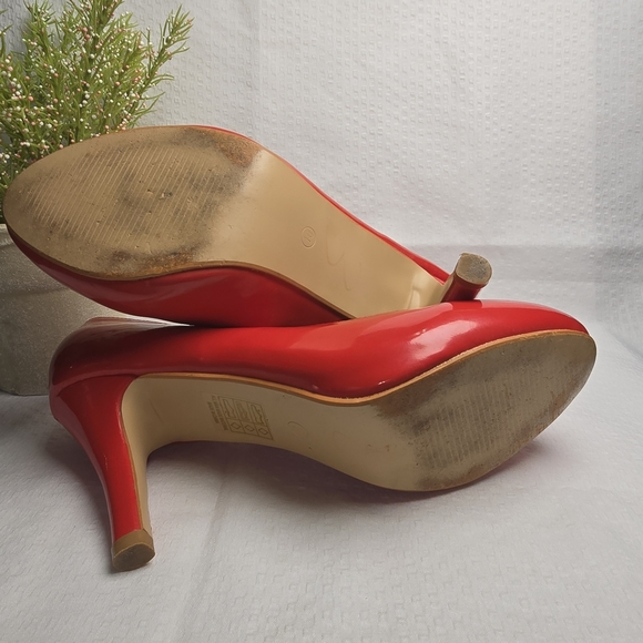 BELLA MARIE HELENA RED MARY JANE HIGH HEELS GLOSSY FINISH WOMENS SIZE 10. - Picture 11 of 11